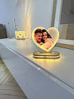 Світильник серце для закоханих з фотографією  з USB роз'ємом, 20\19см, фото 7