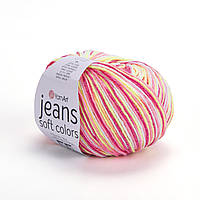 Yarnart JEANS SOFT COLORS (Ярнарт Джинс Софт Колорс) № 6214 (Пряжа напівбавовна, нитки для в'язання)