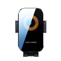 Автомобильный держатель с беспроводной зарядкой Wireless Car Charger X12 15Вт black