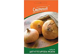 Цибуля ріпчаста Штуттгартен Різен золотисто-коричнева 2гр сортова(65-75 днів) ТМ Смачний