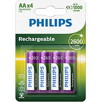 Акумулятор Philips R6/AA MULTILIFE 2600/B4 2600mAh Blister/4pcs