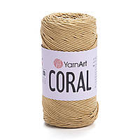 Yarnart CORAL (Ярнарт Корал) № 1903 песочный (Пряжа шнур, нитки для вязания)