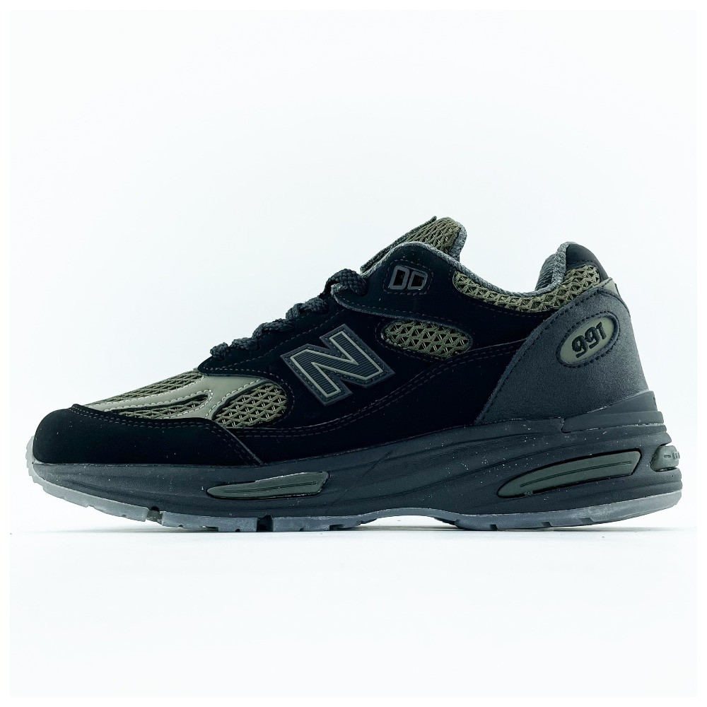 Чоловічі кросівки New Balance 991v2 Stone Island Black Khaki Miuk U991SD2, хакі нью беленс 991 в2 стон айленд NB нб беланс, фото 1