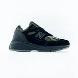 Чоловічі кросівки New Balance 991v2 Stone Island Black Khaki Miuk U991SD2, хакі нью беленс 991 в2 стон айленд NB нб беланс, фото 3
