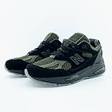 Чоловічі кросівки New Balance 991v2 Stone Island Black Khaki Miuk U991SD2, хакі нью беленс 991 в2 стон айленд NB нб беланс, фото 2