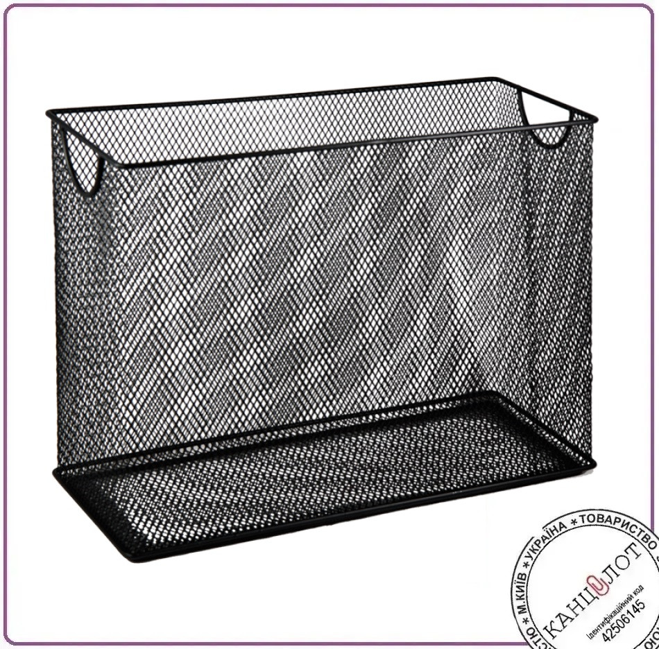 Короб для підвесних файлів, металевий, чорний (BM.6236-01), фото 1