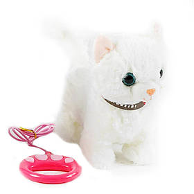 М`яка іграшка Котик, кошеня,  інтерактивний, білий,  ходить, співає, реагує на дотик, співає пісні англ, відтворює звуки, у пакеті