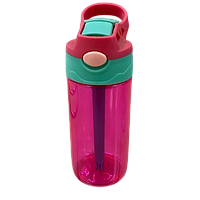 Бутылка-поилка Stenson R92158 пластиковая спортивная 500мл pink