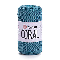 Yarnart CORAL (Ярнарт Корал) № 1912 лазурный (Пряжа шнур, нитки для вязания)