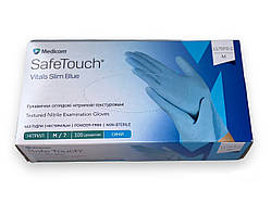 Нітрилові рукавички Safe Touch Vitals Slim Blue , розмір M, 3г