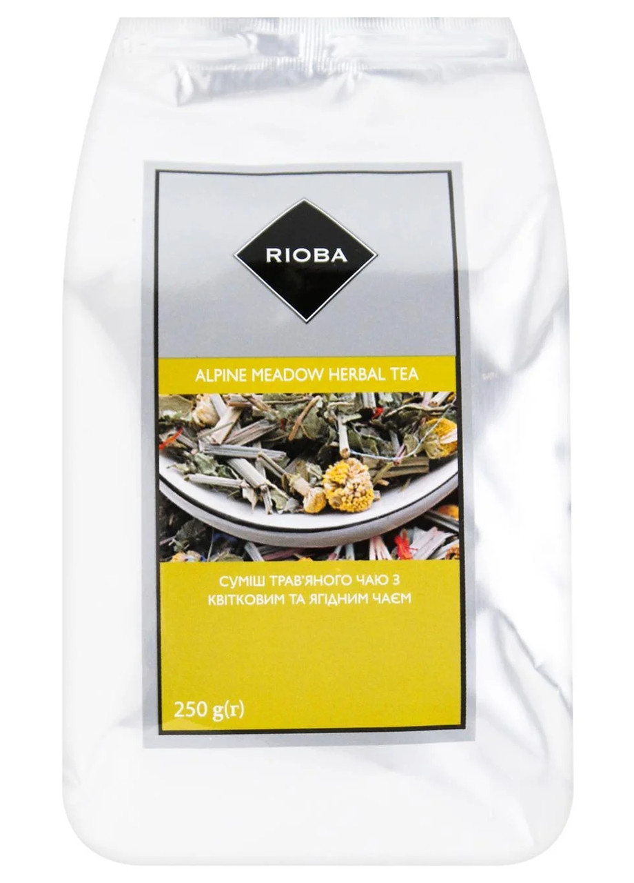 Чай Rioba Альпійський луг (суміш трав'яно-квітково-ягідна) 250г,
Rioba Alpine Meadow Herbal Tea 250g