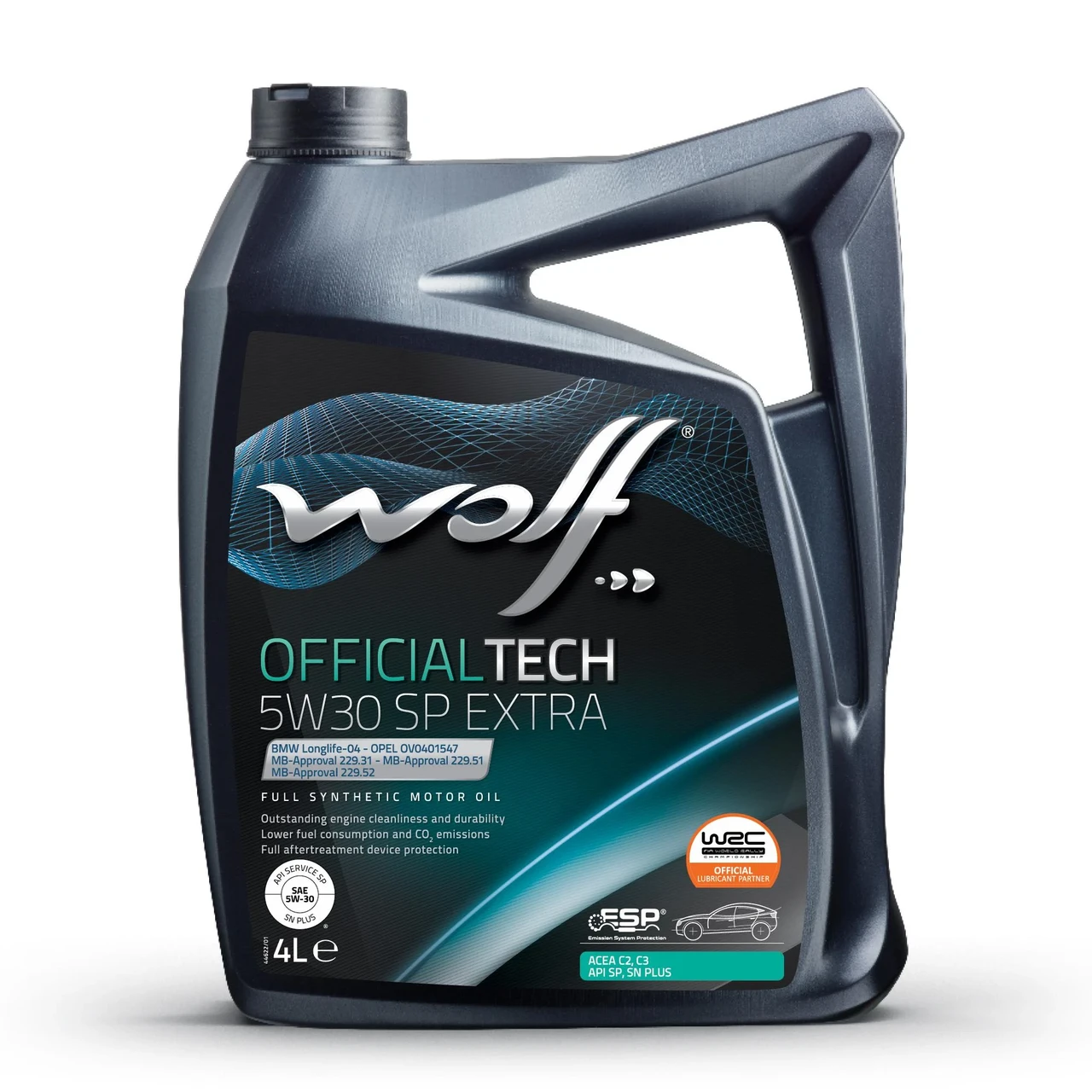 Олива моторна WOLF 5W30 C3 SP EXTRA OFFICIALTECH 4 л