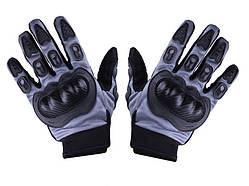 Мото рукавички MS07 ТАТА (чорний із сірим текстиль size L)