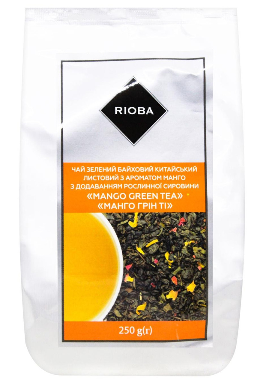 Чай Rioba Mango Green Tea китайський байховий крупнолистовий 250г