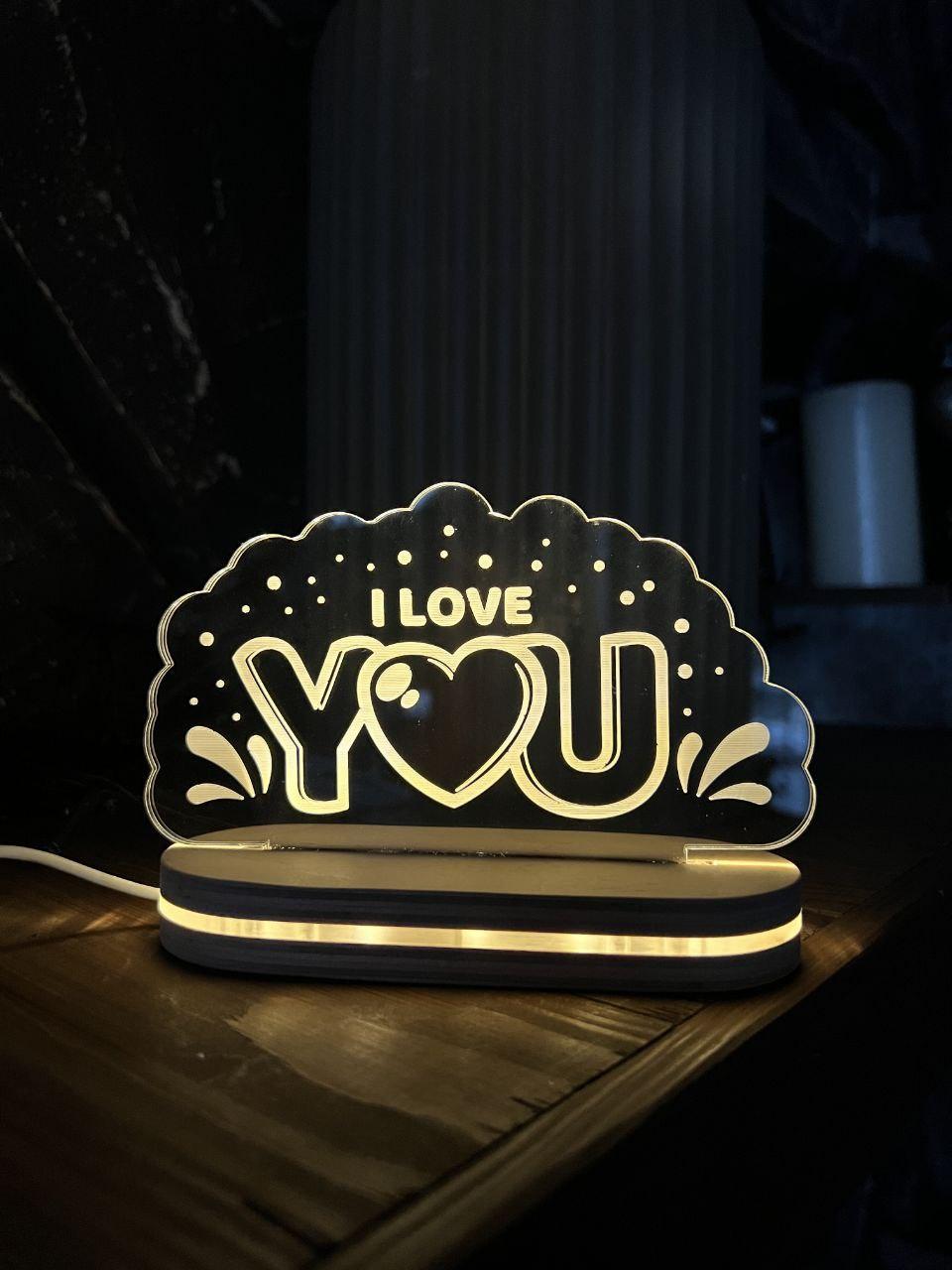 Нічник "I LOVE YOU", фото 1