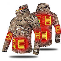 Куртка с подогревом от PowerBank 7 зон XL Камуфляж Хіт продажу!