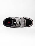 Чоловічі кросівки Nike Jordan Cut The Check x Travis Scott Grey Black White, сірі кросівки найк джордан Тревіс Скотт, фото 5