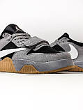 Чоловічі кросівки Nike Jordan Cut The Check x Travis Scott Grey Black White, сірі кросівки найк джордан Тревіс Скотт, фото 9