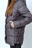 Куртка жіноча  зимова подовжена PF-09 52, фото 4
