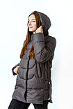 Куртка жіноча  зимова подовжена PF-09 52, фото 5