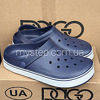 Кроксы мужские темно-синие Dago Style 523