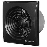 Вытяжной вентилятор Вентс Квайт 125 ТН (датчик влажности) черный сапфир