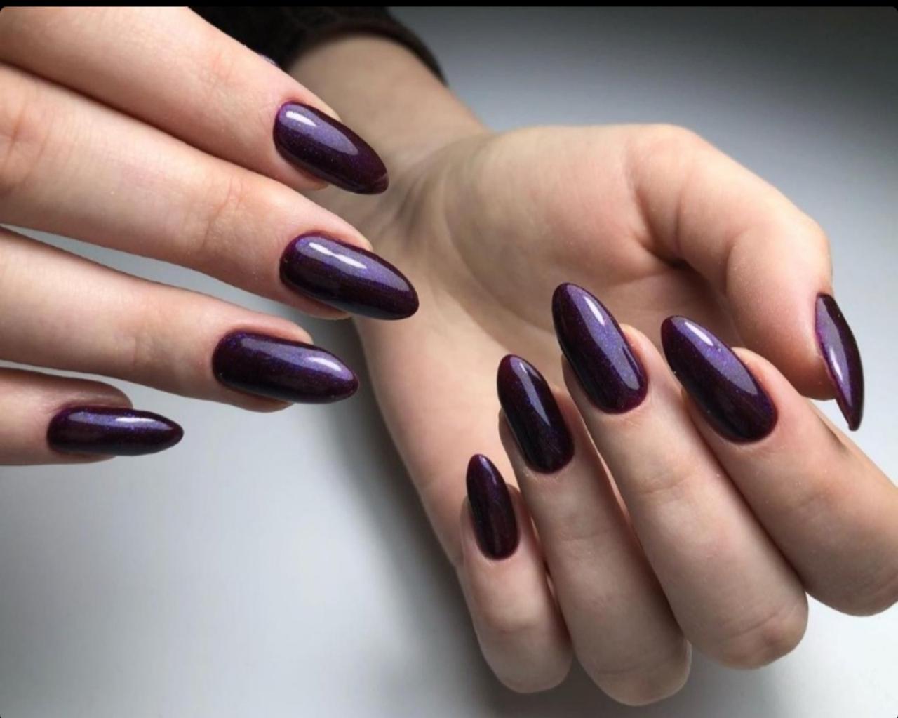 Гель-лак Full Moon № 219 (морозна вишня, морозна ожина микроблеск), 8 мл, фото 1