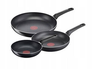 Набір 3 сковорідок TEFAL Simple Cook B55691 20/24/28см, фото 1
