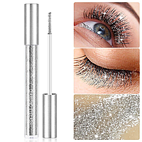 Водостойкая тушь для ресниц с серебряными блестками ICVC Diamond Eyelash / Прозрачная тушь с глиттером