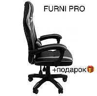 Кресло геймерское для подростка, геймерские кресла оптом до 120 кг, серое кресло для ноутбука и пк