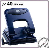 Дырокол металлический BUROMAX, до 40 л. синий (BM.4032-02)