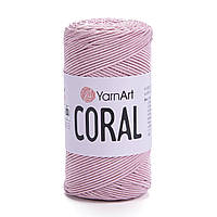 Yarnart CORAL (Ярнарт Корал) № 1915 розовый (Пряжа шнур, нитки для вязания)