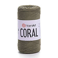 Yarnart CORAL (Ярнарт Корал) № 1920 хаки (Пряжа шнур, нитки для вязания)