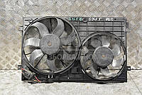 Вентилятор радиатора комплект 2 секции 7 лопастей+7 лопастей с диффузором VW Golf (V) 2003-2008 1K0121207T