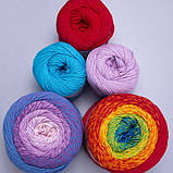 Yarnart BOUQUET UNICOLOR (Ярнарт Букет Уніколор) № 3209 коричневий (Пряжа бавовна, нитки для в'язання), фото 7