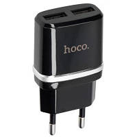 Зарядное устройство HOCO C12 2USB 2.4A (EU) Black