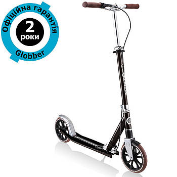 Самокат Globber NL 205 Deluxe Vintage Black (Чорно-сріблястий)