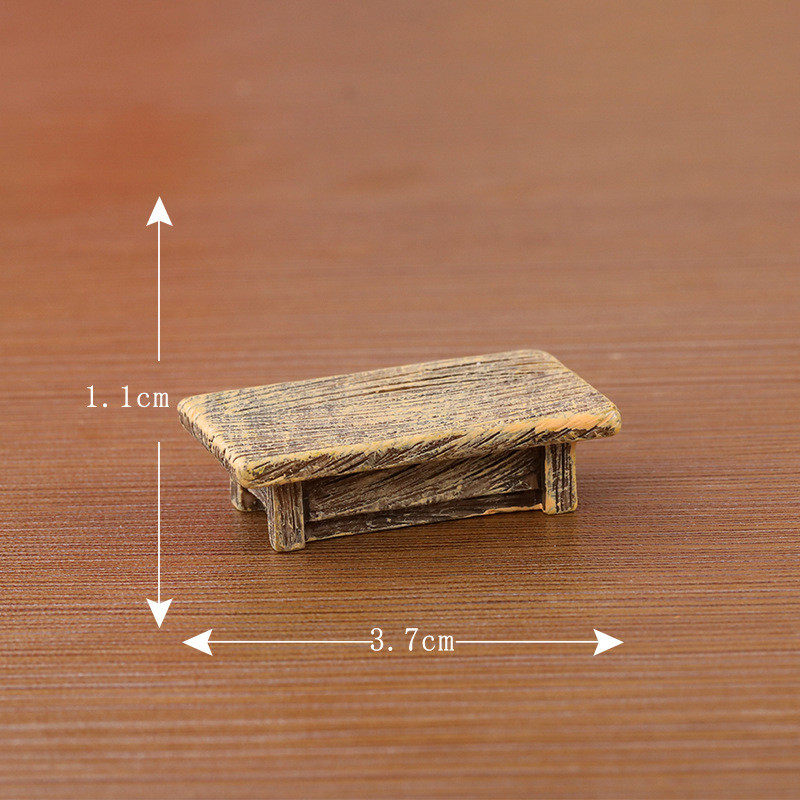 Мініатюра столик 3.7*1.1 см Світлий коричневий, фото 1