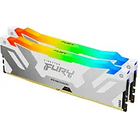 Оперативная память Kingston FURY 64 GB (2x32GB) DDR5 6000 MHz Renegade RGB (KF560C32RWAK2-64) White