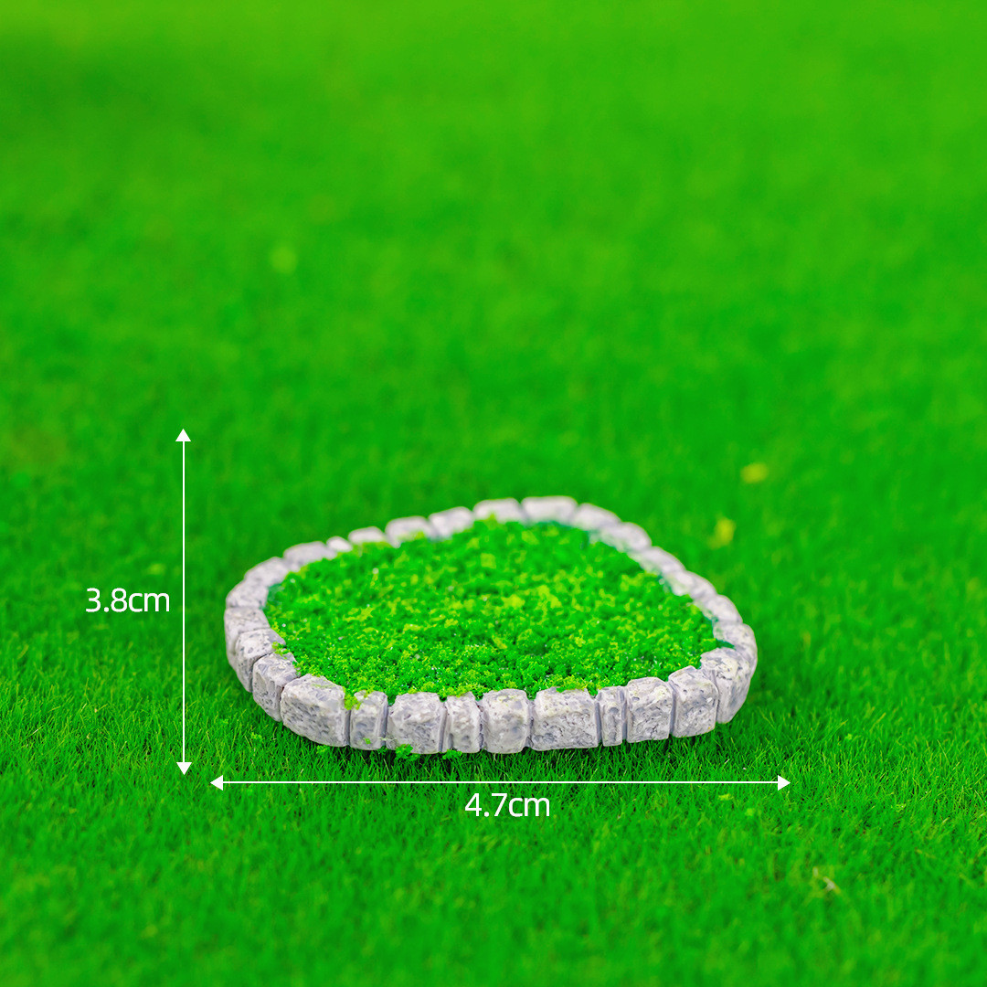 Мініатюра кам'яний газон із зеленню 4.7*3.8 см, фото 1