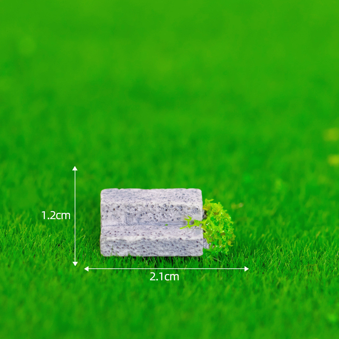 Сходинка для діорами із зеленню 2.1*1.2 см Сіра, фото 1