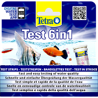 Набір тестів Tetra Test 6in1 для вимірювання параметрів води в акваріумі (індикаторні)