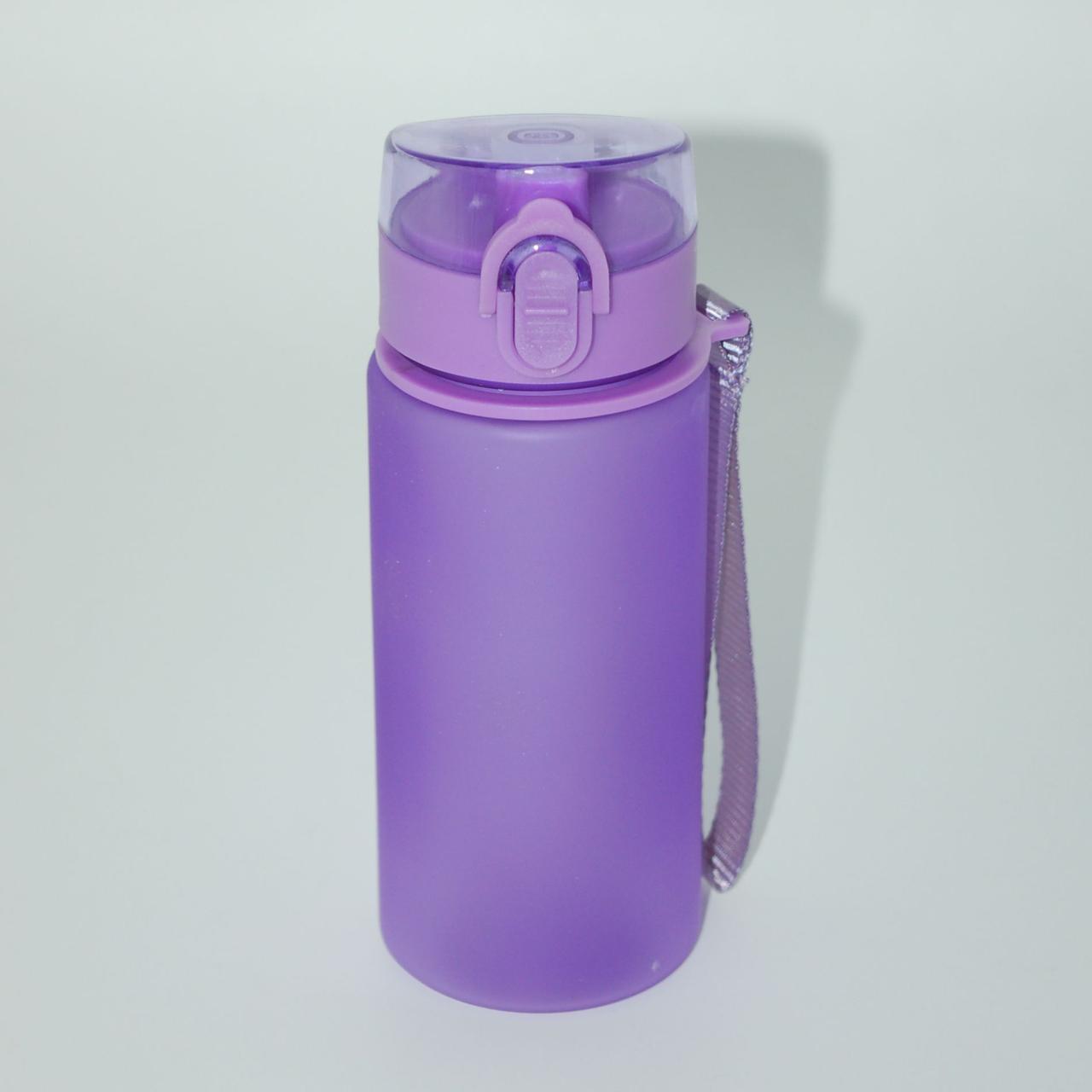 Спортивна пляшка POWCAN 400 мл Фіолетовий без логотипа (LHB-44076)