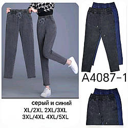 Джинси-мом жіночі норма XL,2XL,3XL,4XL,5XL стрейч-мікс колір