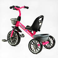Триколісний велосипед Best Trike BS-20470 Рожевий, сталева рама, колеса EVA, фото 2