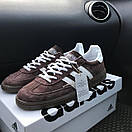 Кросівки чоловічі коричневі Adidas Spezial Brown White (12843), фото 2
