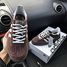 Кросівки чоловічі коричневі Adidas Spezial Brown White (12843), фото 4