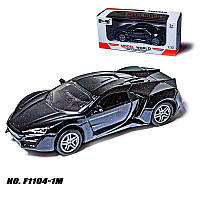 Машинка Tian Du model WORLD F1104-1M black свет, звук F1104-1M black