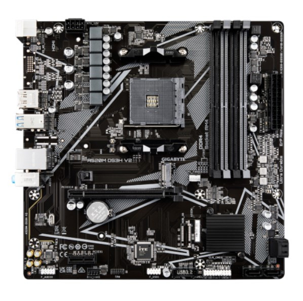 Материнська плата Gigabyte A520M DS3H V2 Socket AM4, фото 1