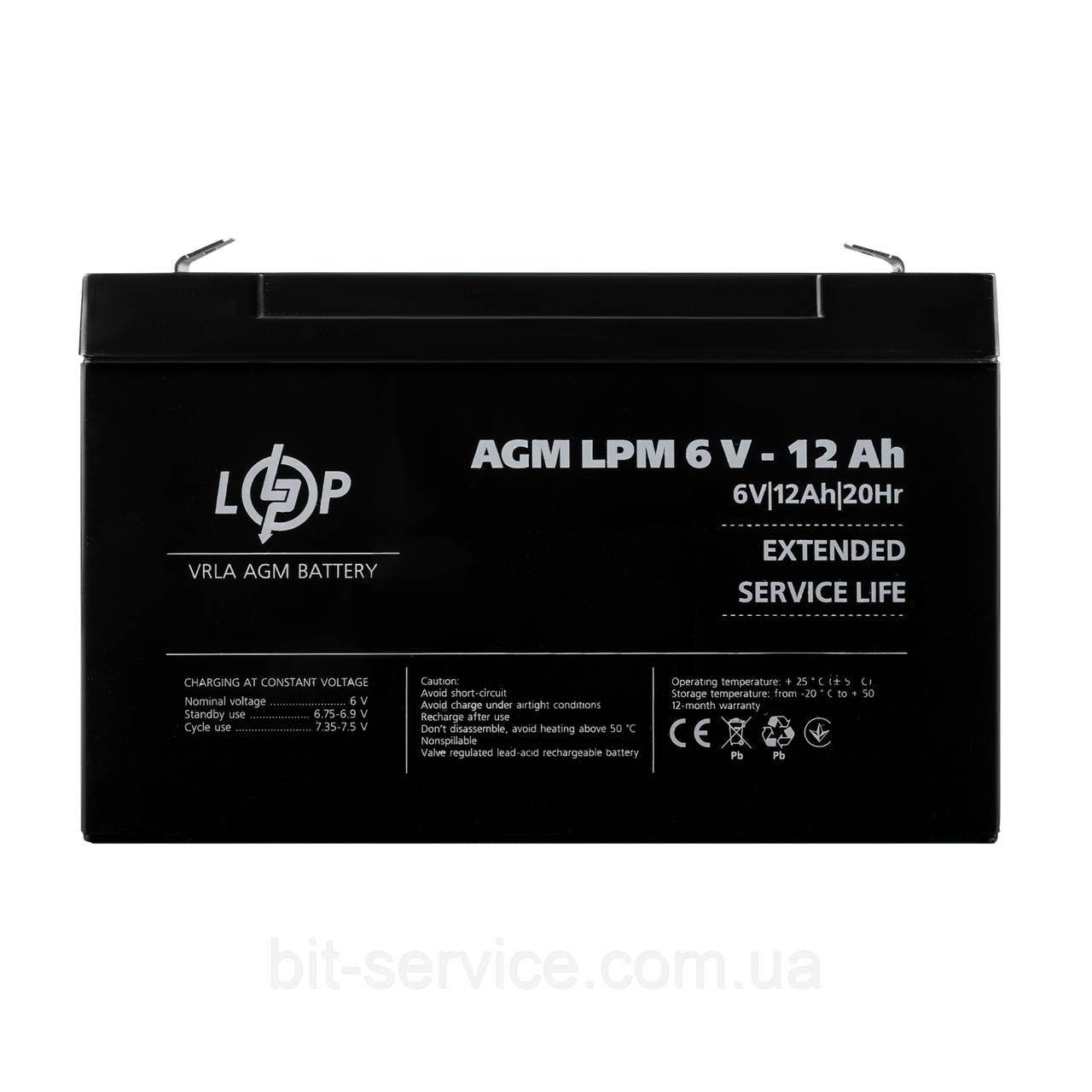 Акумулятор AGM LPM 6V - 12 Ah